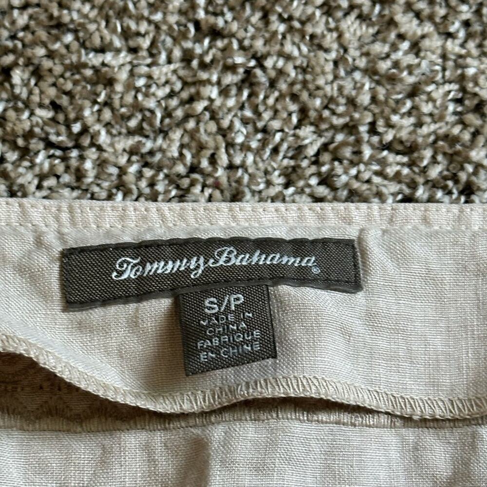 Tommy Bahama Cream V-Neck Linen Tunic Size S Women - Picture 4 of 8